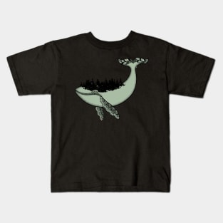 Whale in the universe Kids T-Shirt